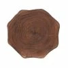 Promo 😍 15 in. L x 1.5 in. Thick Live Edge Round Acacia Round Wooden Cutting Board by MSI ⭐