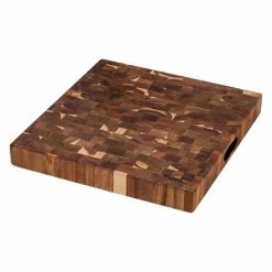 Best Sale ✔️ 17 in. x 16 in. x 2 in. Rectangle Acacia Wood End-Grain Butcher's Block by Ruvati 😍 -Cutlery Sales acacia ruvati cutting boards rva2445aca c3 1000