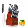 Cheapest 🛒 Cookit 15-Piece Stainless Steel Hollow Handle Kitchen Chef Knife Set with Wooden Block Holder and Manual Sharpener by AndMakers ⭐ 1 Cheapest 🛒 Cookit 15-Piece Stainless Steel Hollow Handle Kitchen Chef Knife Set with Wooden Block Holder and Manual Sharpener by AndMakers ⭐ -Cutlery Sales andmakers knife sets rb kk201 64 1000