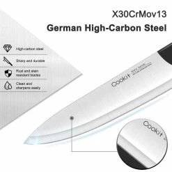 Cheap 😀 Cookit 15-Piece ABS Handle Stainless Steel Blade Knife Set with Pine Block Holder and Manual Sharpener by AndMakers 🎉 -Cutlery Sales andmakers knife sets rb kk203 44 1000