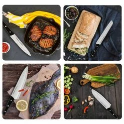 Cheap 😀 Cookit 15-Piece ABS Handle Stainless Steel Blade Knife Set with Pine Block Holder and Manual Sharpener by AndMakers 🎉 -Cutlery Sales andmakers knife sets rb kk203 c3 1000
