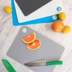 Best deal 💯 Easy Chop 4-Piece Cutting Mat Set in Assorted Colors by Oster 🌟 -Cutlery Sales assorted oster cutting boards 985118077m 31 1000