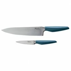 Discount 😍 Home Collection Japanese 2-Piece Twilight Teal Steel Cooking Knife Set by Ayesha Curry 😍 -Cutlery Sales ayesha curry knife sets 47056 c3 1000