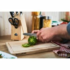 Discount 🤩 Brenta 7-Piece Stainless Steel German Knife Block Set by Ballarini 😉 -Cutlery Sales ballarini knife sets 18540 007 31 1000