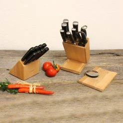 Outlet 💯 Forged 21-Piece Stainless Steel Smart Knife Block with Sharpener by BergHOFF 💯 -Cutlery Sales berghoff knife sets 2212140 31 1000