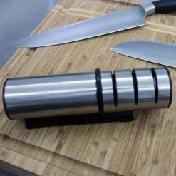 Flash Sale 🤩 Stainless Steel Diamond Sharpener by BergHOFF 👏 -Cutlery Sales berghoff manual knife sharpeners 2211486 31 1000