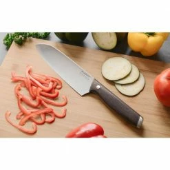 Brand new 😀 Essentials Rosewood 7 in. Stainless Steel Santoku Knife by BergHOFF ⌛ -Cutlery Sales berghoff santoku knives 1307159 31 1000