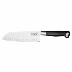 Coupon 👏 Essentials Gourmet 7 in. Stainless Steel Full Tang Scalloped Santoku Knife by BergHOFF 💯