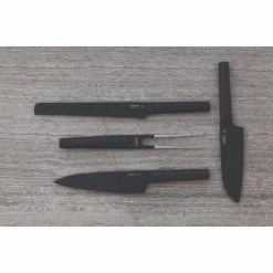 Top 10 🥰 Ron 6.25 in. Black Santoku Knife by BergHOFF 👍 -Cutlery Sales berghoff santoku knives 3900003 4f 1000