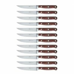Cheap 🧨 Pakka Wood 12-Piece Stainless Steel Steak Knife set by BergHOFF 🎉