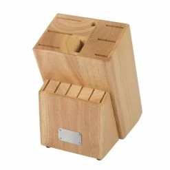 Flash Sale 🎁 15-Piece Stainless Steel Knife Set with Wooden Block by Unbranded ✨ -Cutlery Sales black knife blocks storage 751676cpj 1f 1000