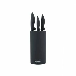 Outlet 🔥 6-Pcs knife Universal Black Knife Block Holder with Premium Nylon Insert Cooking Utensils Holder by PETERSON HOUSEWARES 😍 -Cutlery Sales black knife blocks storage pl0988179 4f 1000