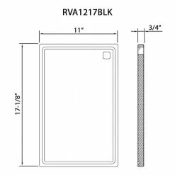 Brand new 🔔 17 in. x 11 in. x 1 in. Rectangle Black Resin Cutting Board Workstation Kitchen Sinks by Ruvati 😍 -Cutlery Sales black ruvati cutting boards rva1217blk 4f 1000