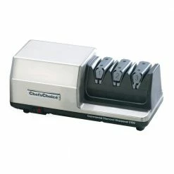 New ✔️ 2-Stage Black/Stainless Commercial Diamond Hone Electric Knife Sharpener by Chef'sChoice 😍