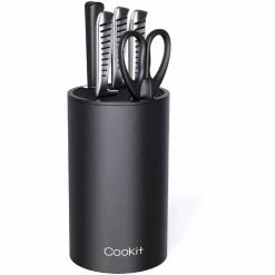 Promo 😀 12-Knife Polypropylene Storage Knife Block with Scissors Slot by Tileon 💯