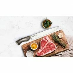 Hot Sale ❤️ 9-in. Rustic Carbon Stainless Steel Full Tang Butcher Chef's Knife with Handle by BRAZILIAN FLAME 👍 -Cutlery Sales brazilian flame chef s knives kf ref110 9 1d 1000