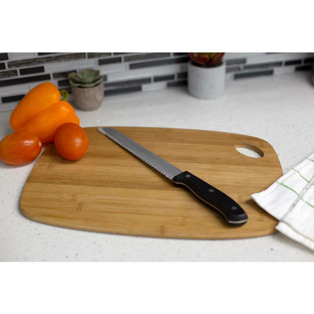 Buy 🥰 8 in. Stainless Steel Black Bread Knife with Contoured Bakelite Plastic Handle by Unbranded 🌟 7 Buy 🥰 8 in. Stainless Steel Black Bread Knife with Contoured Bakelite Plastic Handle by Unbranded 🌟 - Image 5