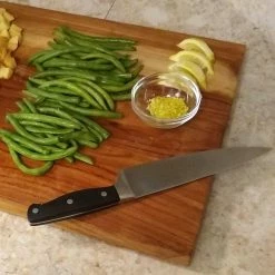 Outlet 🥰 20 in. x 15 in. Rectangle Wooden Teak End Grain Cutting Board with Cured Beeswax Finish by Sunnydaze Decor ❤️ -Cutlery Sales brown sunnydaze decor cutting boards jva 391 44 1000