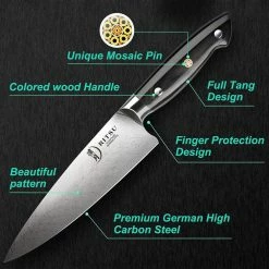 Brand new ๐ 8 in. Damascus High Carbon Steel Full Tang Chef's Knife by Movisa ๐งจ 10 Brand new ๐ 8 in. Damascus High Carbon Steel Full Tang Chef's Knife by Movisa ๐งจ -Cutlery Sales chef s knives mvdjs019 c3 1000