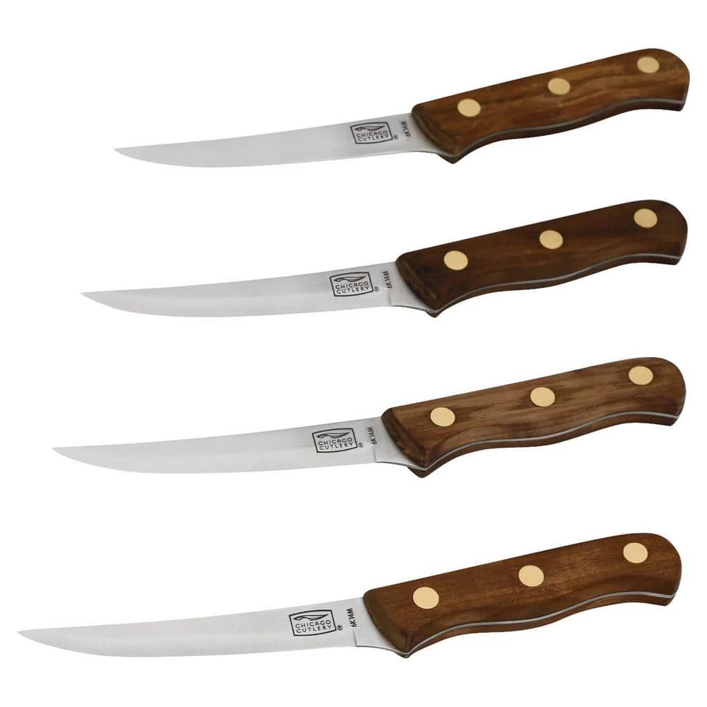 Flash Sale ๐ Walnut Tradition 5 in. stainless steel full tang steak knife 4-piece set by Chicago Cutlery โ 5 Flash Sale ๐ Walnut Tradition 5 in. stainless steel full tang steak knife 4-piece set by Chicago Cutlery โ - Image 3