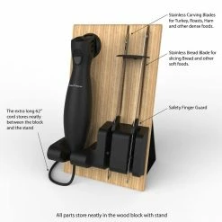 Wholesale 😍 8 in. Electric Carving Knife Set by Classic Cuisine 💯 -Cutlery Sales classic cuisine electric knives hw031014 4f 1000