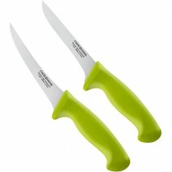 Buy 🧨 6 in. Flexible Curved and Straight Stiff 2-Piece Boning Knife Set by Cook N Home 😍 -Cutlery Sales cook n home boning knives 02580 c3 1000