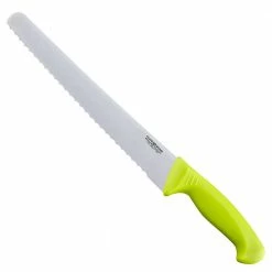Discount ❤️ 10 in. Wavy Serrated Wide Stainless Steel Bread Slicer Knife by Cook N Home 🤩