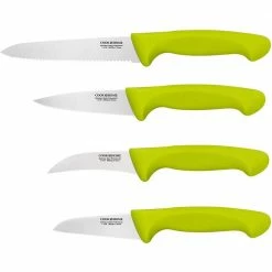 Brand new 👏 4-Pieces Green Stainless Steel Knife Set Utility Paring Vegetable and Peeling by Cook N Home 🎁
