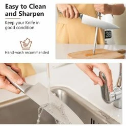 Budget 🥰 14-Piece Kitchen Knife Set Stainless Steel Knife Block Set w/Sharpener by Costway 🤩 -Cutlery Sales costway knife sets kc54174 76 1000