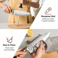 Deals 🤩 15-Piece Stainless Steel Knife Block Set with Ergonomic Handle by Costway ⌛ -Cutlery Sales costway knife sets kc54177 76 1000