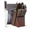 Cheap ⌛ 15-Piece Stainless Steel Knife Block Set with Ergonomic Handle by Costway 😍 -Cutlery Sales costway knife sets kc54179 64 1000