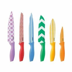 New 🎁 Advantage Printed Color 12-Piece Stainless Steel Knife Set by Cuisinart ⌛ -Cutlery Sales cuisinart knife sets c55 12pr2 1f 1000