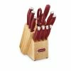Coupon ⭐ Color Pro Collection 12-Piece Red Handled Block Cutlery Set by Cuisinart 😉 -Cutlery Sales cuisinart knife sets c77ssr 12p 64 1000
