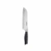 Flash Sale 😍 7 in. Stainless Steel Full Tang with Black Marble Handle Santoku Knife by Cuisinart 🎉 -Cutlery Sales cuisinart santoku knives c77mb 7sanbk 64 1000