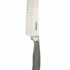 Brand new 💯 7 in. Stainless Steel Full Tang with Textured Handle Santoku Knife by Cuisinart 🧨 -Cutlery Sales cuisinart santoku knives c77ss 7san 4f 1000