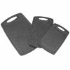 Brand new 🥰 3-Piece Black Plastic Double Sided Granite Look Non-Slip Cutting Board Set with Deep Juice Groove and Easy Grip Handle by Unbranded 😍 -Cutlery Sales cutting boards hdc64745 64 1000