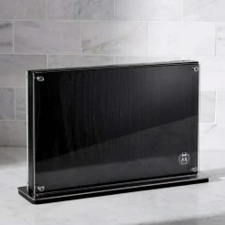 Buy ⭐ Cutlery Black Downtown Knife Block by SCHMIDT BROS. 👍 -Cutlery Sales ebony stained red oak wood schmidt bros knife blocks storage sbcdtbbl3 4f 1000