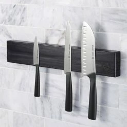 Discount 🔥 Cutlery Black 18 in. Magnetic Wall Bar by SCHMIDT BROS. 🥰 -Cutlery Sales ebony stained red oak wood schmidt bros knife blocks storage sbcwbbl18 4f 1000