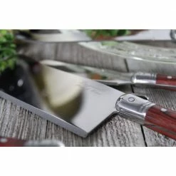 Cheap 🔔 FrenchHome Laguiole 5 Piece Stainless Steel Cheese Knife Set and Wine Opener Set with Pakkawood Handles. by French Home 🎁 -Cutlery Sales french home knife sets grp290 4f 1000