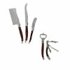 Cheap 🔔 FrenchHome Laguiole 5 Piece Stainless Steel Cheese Knife Set and Wine Opener Set with Pakkawood Handles. by French Home 🎁 -Cutlery Sales french home knife sets grp290 64 1000