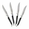 Promo 😉 Laguiole Connoisseur 4-Piece Stainless Steel BBQ Steak Knife Set With Wood Handles by French Home 🎁 -Cutlery Sales french home knife sets lg008 64 1000