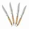 Brand new 🎉 Laguiole Connoisseur 4-Piece Stainless Steel BBQ Steak Knife Set With Olivewood Handles by French Home ⌛ -Cutlery Sales french home knife sets lg009 64 1000