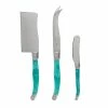 Promo ๐ Laguiole 3-Piece Stainless Steel Turquoise Cheese Knife Set by French Home ๐งจ 1 Promo ๐ Laguiole 3-Piece Stainless Steel Turquoise Cheese Knife Set by French Home ๐งจ -Cutlery Sales french home knife sets lg026 64 1000