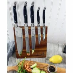 Outlet 🔥 5-Piece Laguiole Kitchen Knife Set by French Home ⌛ -Cutlery Sales french home knife sets lg041 44 1000