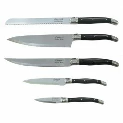 Outlet 🔥 5-Piece Laguiole Kitchen Knife Set by French Home ⌛ -Cutlery Sales french home knife sets lg041 4f 1000