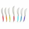 Best reviews of ❤️ 7-Piece Rainbow Colors Laguiole 4.5 in. Individual Pizza Knife and 5.5 in. Pizza Slicer Set by French Home 👏