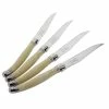 Coupon 🔥 Laguiole 4-Piece Faux Ivory Steak Knives by French Home ⌛ -Cutlery Sales french home steak knives lg011 64 1000