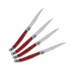 Top 10 ๐ Laguiole 4-Piece Red Faux Marble Steak Knives by French Home ๐