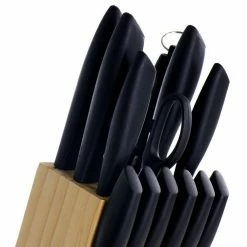Buy ⭐ Westminster 23-Piece Carbon Stainless Steel Knife Set in Black with Kitchen Tools by GIBSON HOME 😉 -Cutlery Sales gibson home knife sets 985114931m 66 1000
