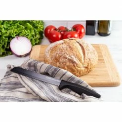 Promo 👍 Daku Series 10-Piece Stainless Steel Black Ceramic 🧥 Coated Knife Set with Black Wood Knife Block by Ginsu 🛒 -Cutlery Sales ginsu knife sets dak kb ds 010 1 4f 1000